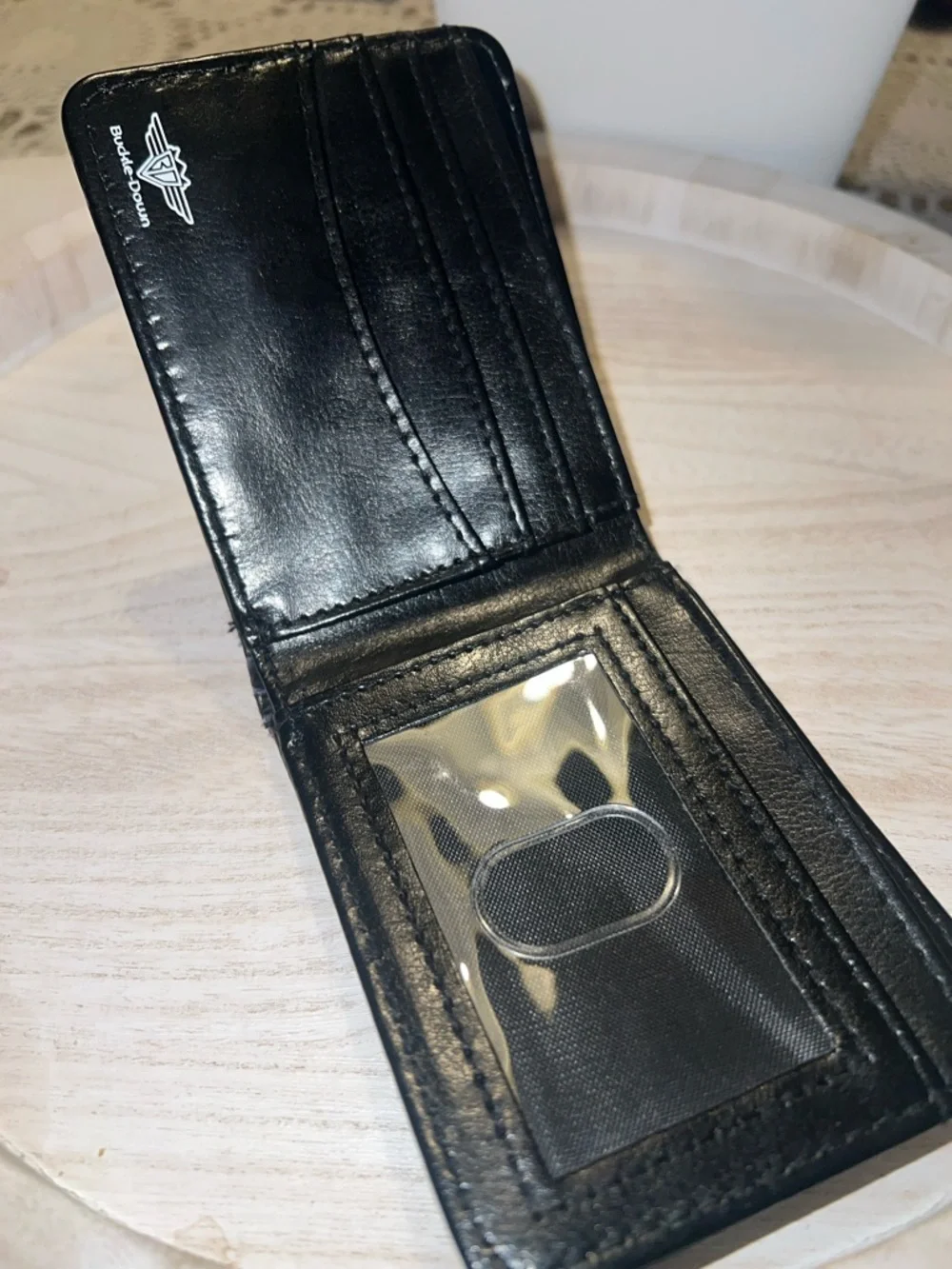 Deadpool Logo Black and Red Men's Bifold Wallet